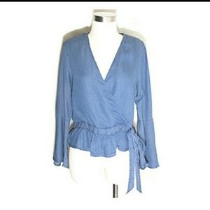 Denim Top by Haute Monde